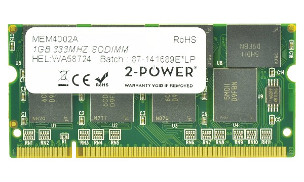 Presario X1052AP 1GB PC2700 333MHz SODIMM