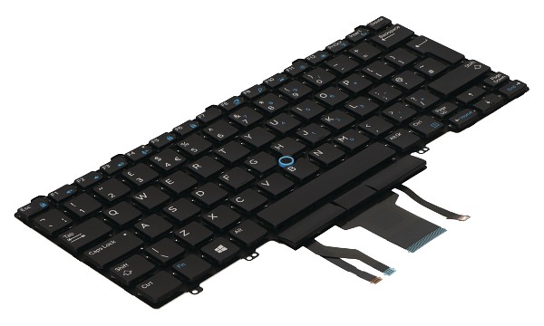 Latitude 7480 Qwerty-tastatur med baggrundsbelysning (Storbritannien)